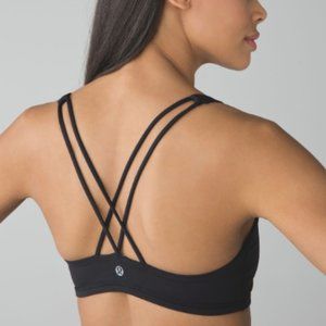 lululemon Free to Be Bra black size 6 sports bra